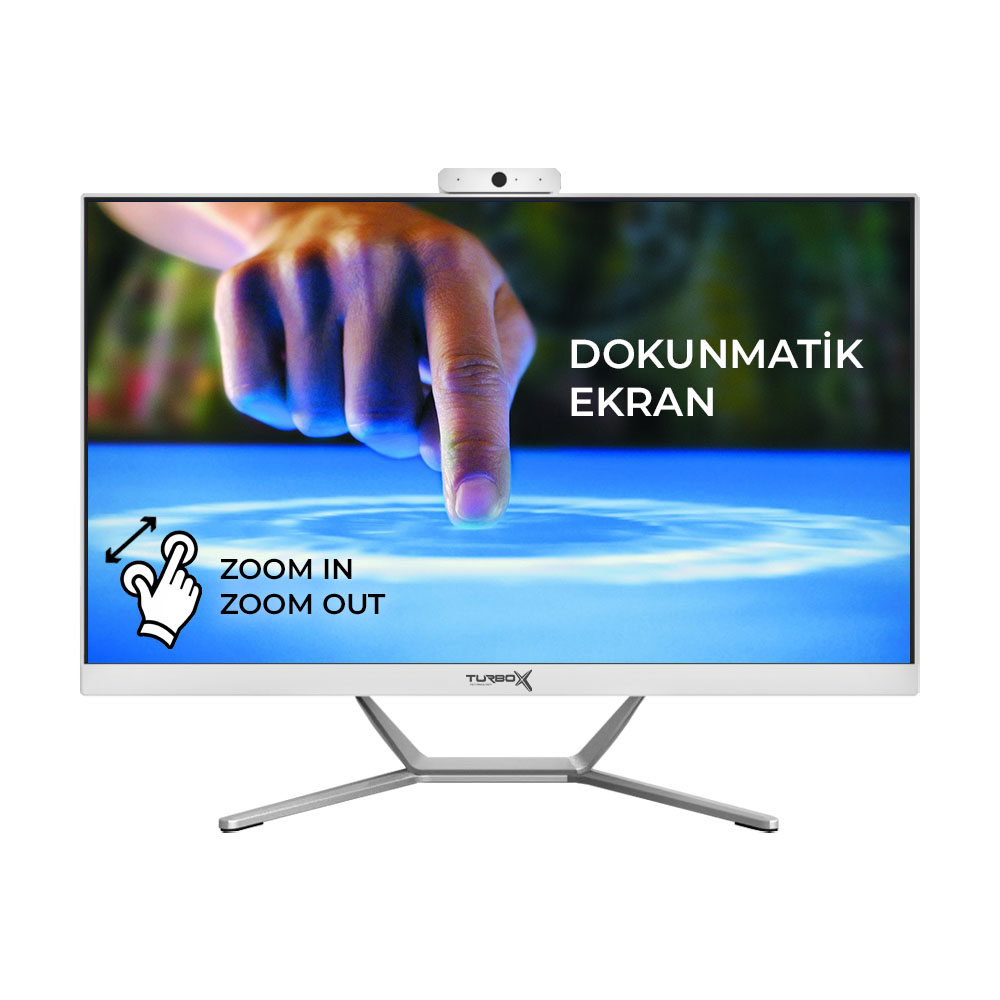 i7 5500U 8GB Ram 512GB SSD 23.8 Full HD Dokunmatik BT Webcam WiFi All in One PC